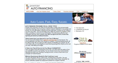 Desktop Screenshot of premierautofinancing.com