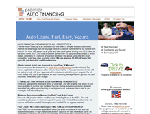 Tablet Screenshot of premierautofinancing.com